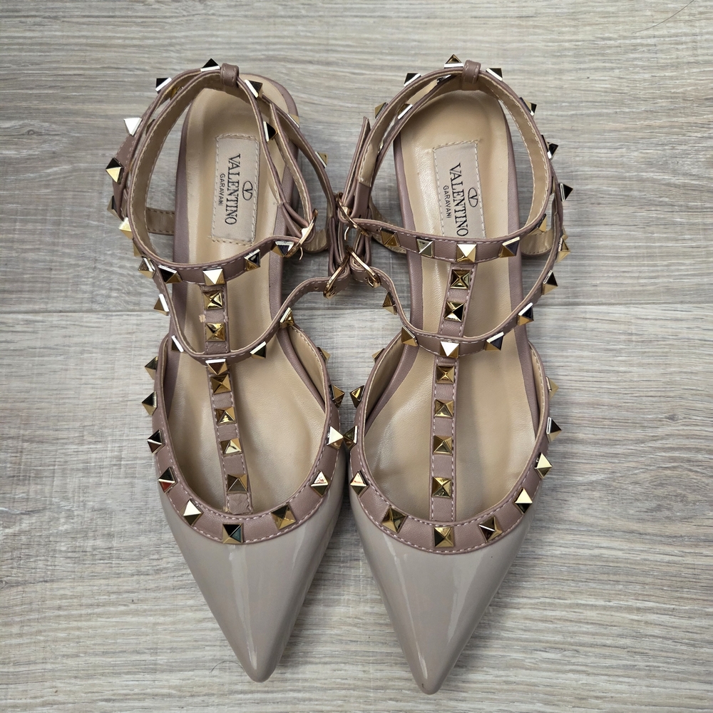 Taupe Studded Flats